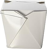 Chinese Take Out Food Boxes 32 Oz (1 Quart) 25 Pack - White