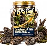 WildSap Emeralds Dried Morel Mushrooms - 3.14 oz (89g) Premium AAA Grade Wild Harvested Morchella Conica, All-Natural Dried Morels for Gourmet Cooking, Rich Umami Flavor for Soups, Risotto &amp; Pasta