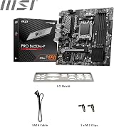 MSI PRO B650M-P Motherboard Micro-ATX AM5 DDR5 6000+ OC 2.5G LAN view 7