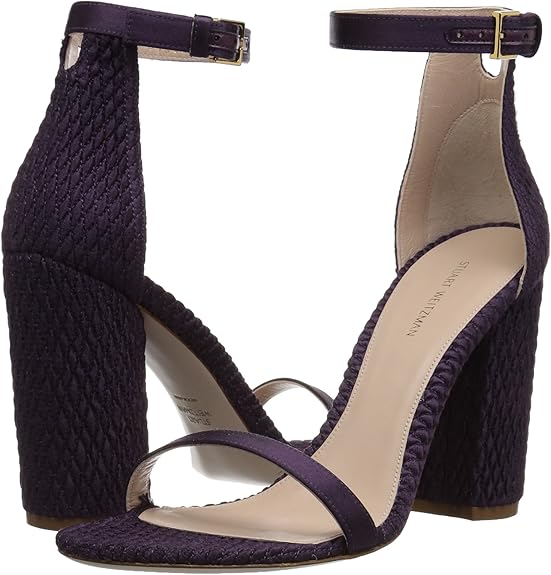Stuart Weitzman 斯图尔特·韦茨曼 NUQUILT 一字扣 女式高跟凉鞋 37码1.4折$58.98 海淘转运到￥469