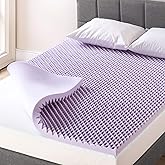 Best Price Mattress 2 Inch Egg Crate Memory Foam Mattress Topper with Soothing Lavender Infusion, CertiPUR-US Certified, King