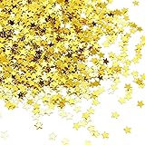7oz, 200 Gram Star Confetti - Metallic Glitter Foil Confetti Star Sequins - Ideal for Balloons, Tables, Art Crafts, Wedding F