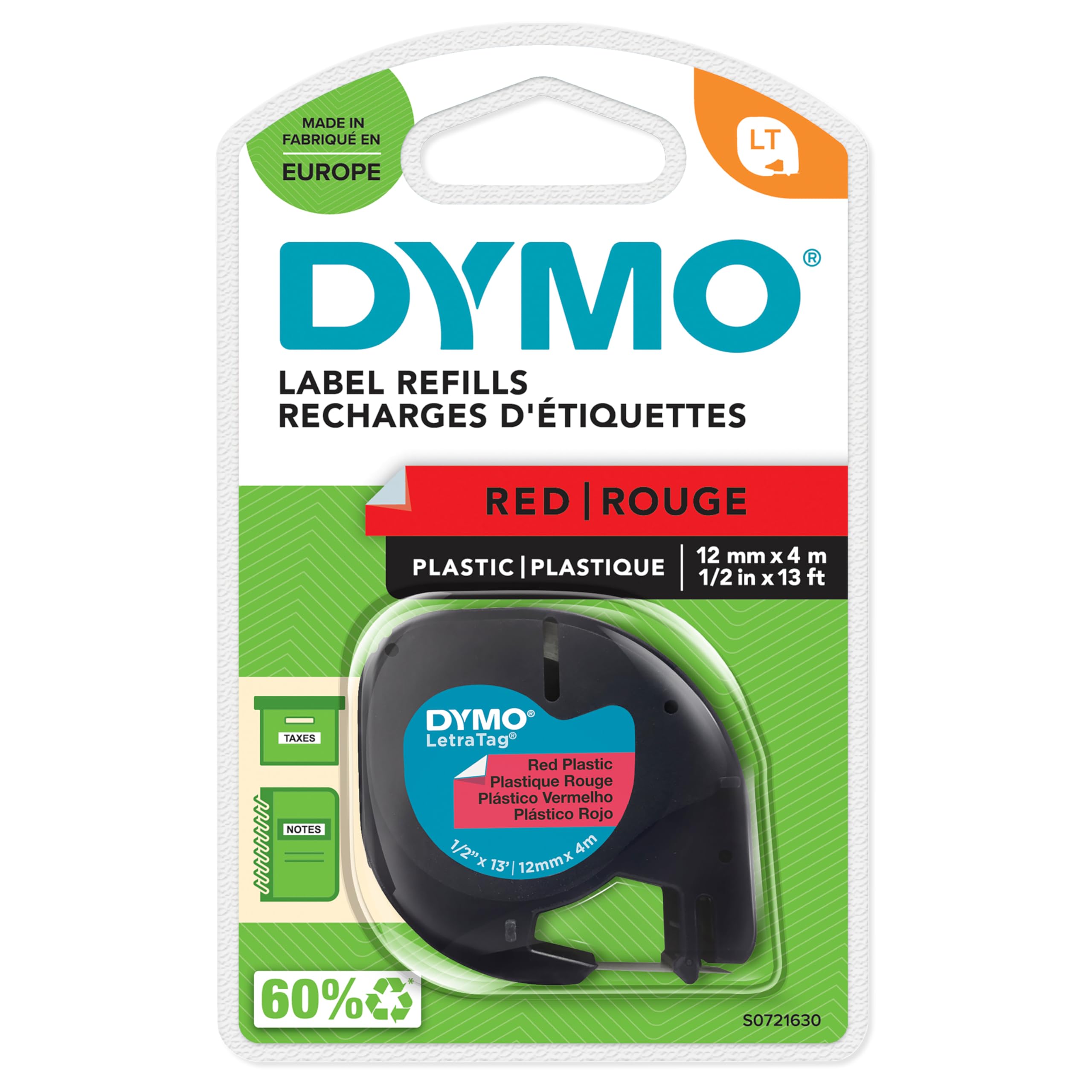 Dymo 12mm LetraTAG Plastic tape