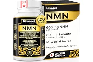 NMN Ultra High Purity 600 mg per Capsule, 2 Month Supply - NAD+ Booster Industry Highest, 99% NMN Nicotinamide Mononucleotide