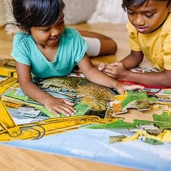 Melissa & Doug Building Site Floor Puzzle, 48 pc