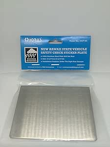 Amazon.com : Hawaii State Safety Check Bumper Bracket ...