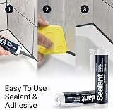 Hemway Anthracite Grey Hybrid Polymer Sealant & Adhesive 300 ml Pack view 2