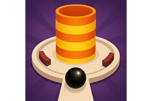 Jeu de tir avec des boules de feu : Puzzle Helix Stack Drop - Tir au canon