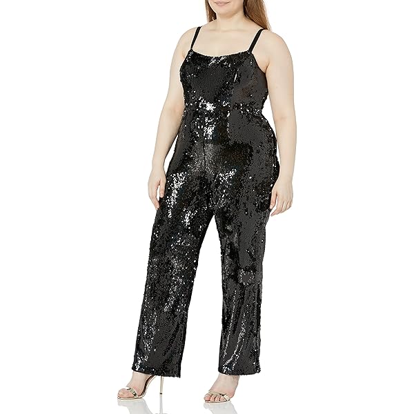 Amazon.com: Dress the Population Women's Charlie Plunging Jumpsuit, Black,  X-Small : Clothing, Shoes & Jewelry
