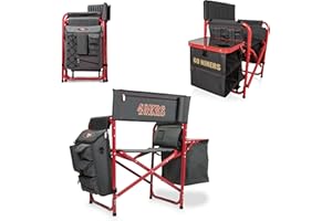 Picnic TIME NFL Unisex-Adult NFL Fusion Camping Chair with Side Table and Soft Cooler, Beach Chair for Adults, Lawn Chair