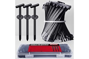 ILKCC Upgrade Cable Tie Buckle Nylon Universal Heavy Duty Self Lock, Car Zipper Clip, Super Durable Button Zipper Retainer for Car Repair Office, Workshop and Shelves (30Pcs)