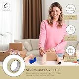 Coselena 24 Pack Cellotape Roll 24mm x 66m Heavy Duty Packing Tape view 4