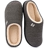 RockDove Men's Sherpa Lined Memory Foam Clog Slipper