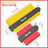 XEEMYX 2 Pack Contour Gauge with Lock 5" & 10" Plastic Profile Tool for view 3