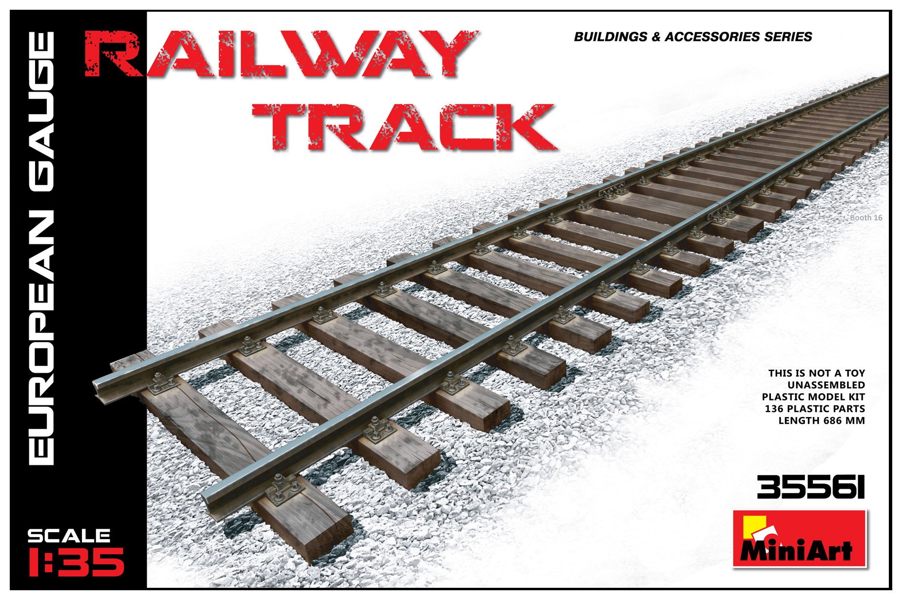Miniart 35561 - Model Making Accessories Railway Track European Gauge