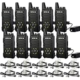Retevis RT22S 2 Way Radios Walkie Talkies Long Range,Two Way Radios Rechargeable with Earpiece,Channel Display,Hands Free,for