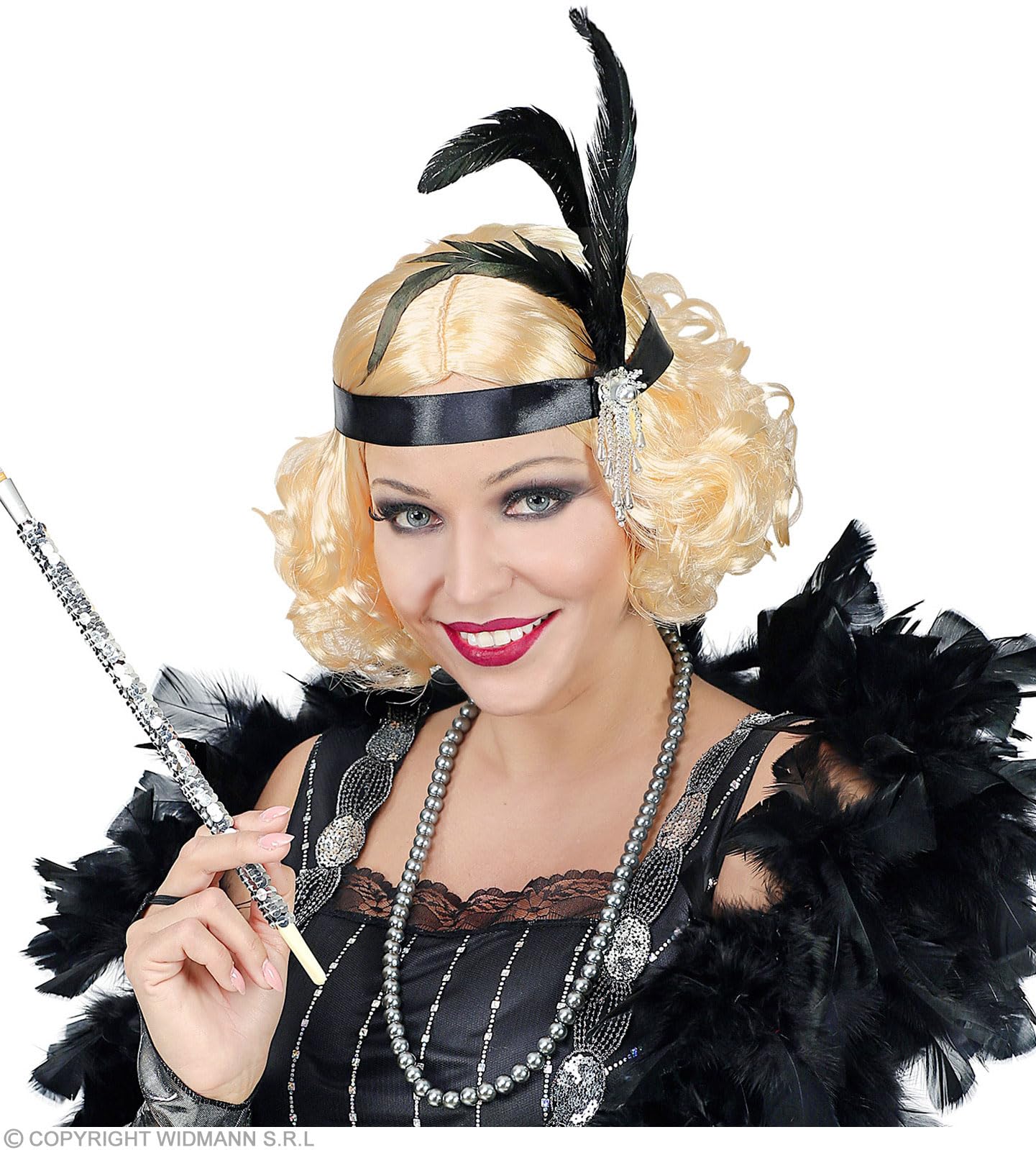 Widmann 46940 20s Charleston Women's Wig with Headpiece Blonde