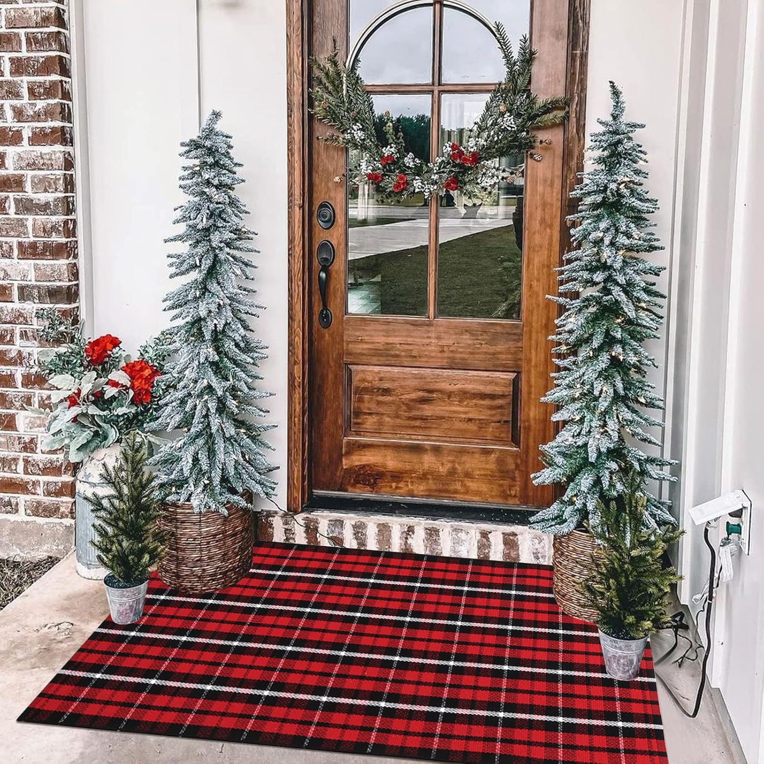 Rugs, Pads & Protectors - LEEVAN Buffalo Plaid Front Door Mat 24