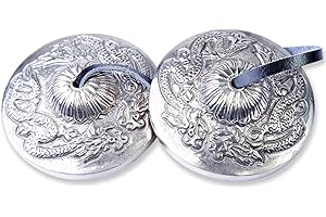 Himalayan Bazaar Tingsha Cymbals Bells - Easy To Play - Meditation Mindfulness Bronze Chime For Chakra Healing Sound Bath Spiritual Gifts Handcrafted Tibetan