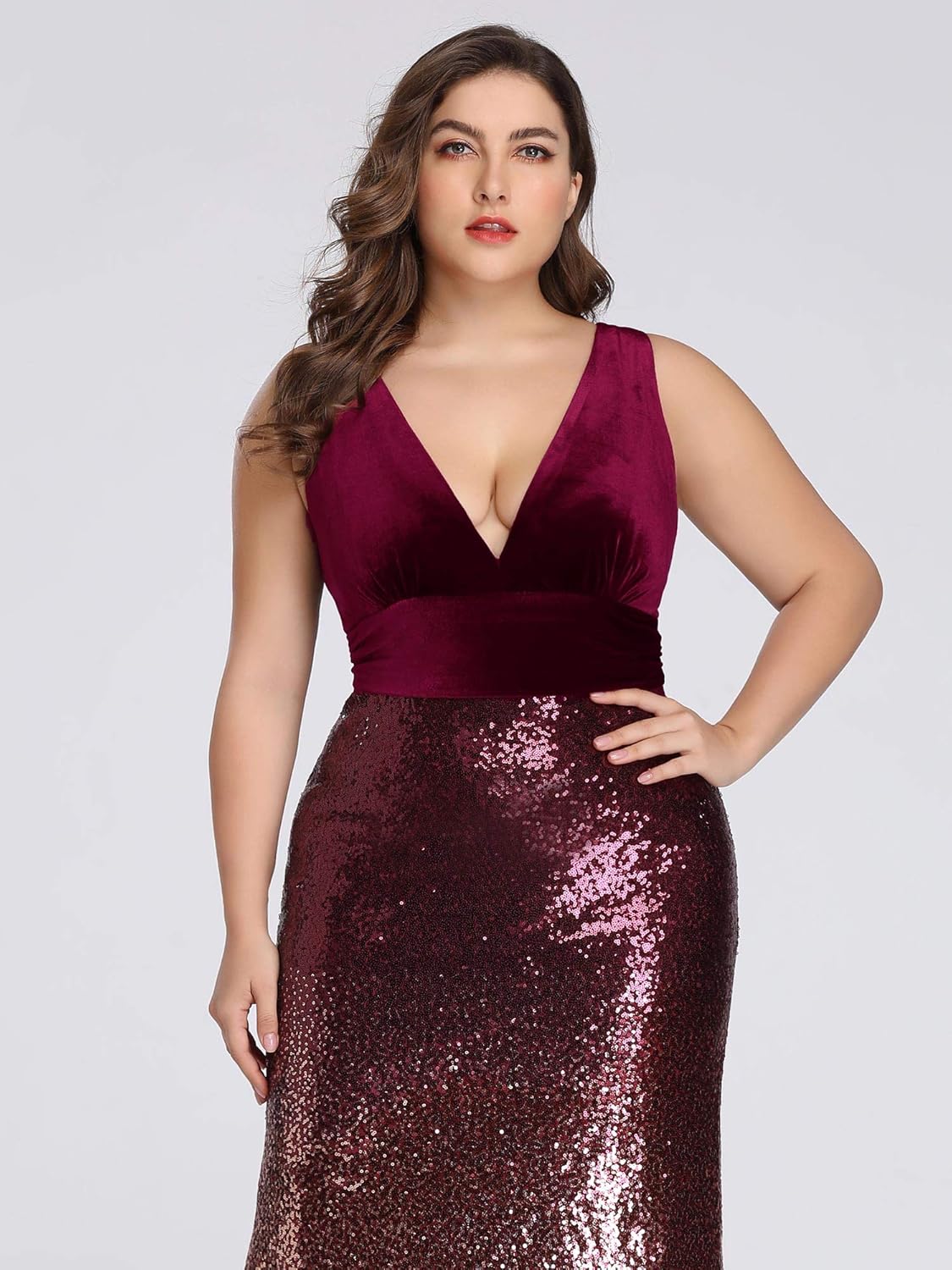 sequin evening dress