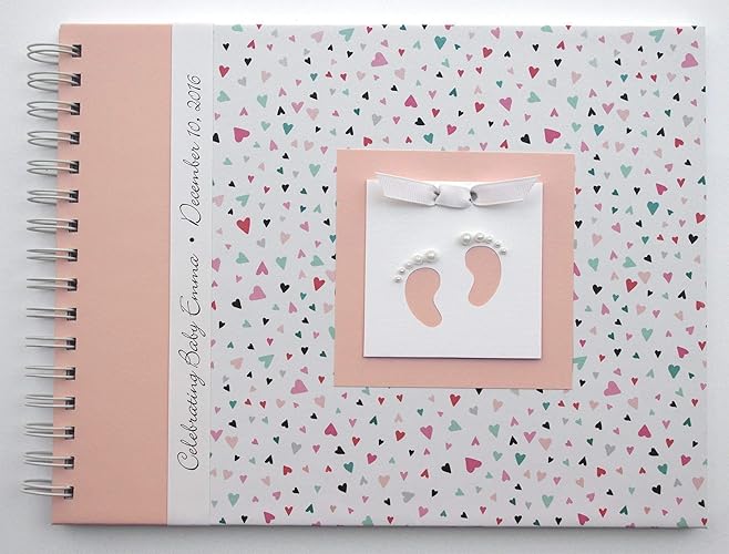 Amazon Com Baby Shower Guest Book By Charmbooks Personalized