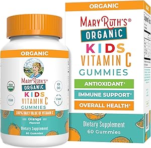 MaryRuth Organics Kids Vitamin C Gummies | Supplement for Immune Support & Overall Health | Vitamin C for Kids Ages 4+ | USDA