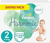Pampers Harmonie Nappies Size 2 4-8 kg 132 Nappies Saving Pack