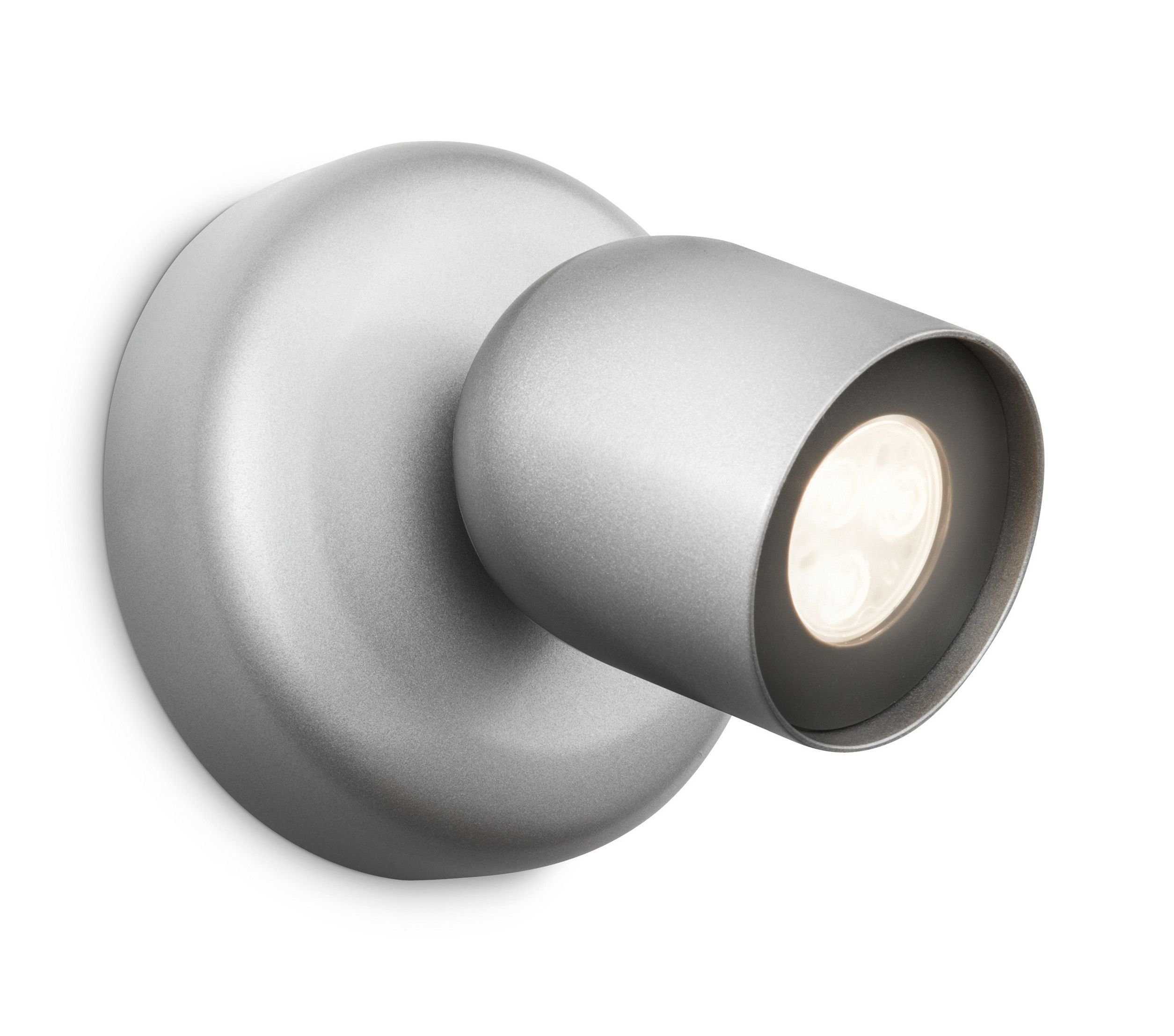 Philips Ledino Single Spotlight Aluminium (Integrated 1 x 7.5 Watts LED Bulb)