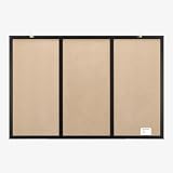 Navaris 3-in-1 Cork Board Whiteboard Chalkboard 90x60cm Magnetic Memo view 4