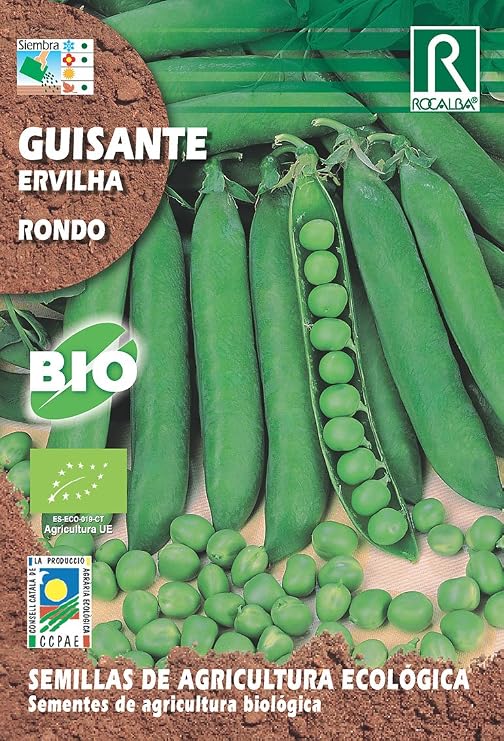 Semillas ECOLOGICAS Guisante Rondo 30 Gr.: Amazon.es: Jardín