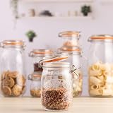 Kilner 1 Litre Clip Top Jar Airtight Glass Storage for Food & Preserving view 4