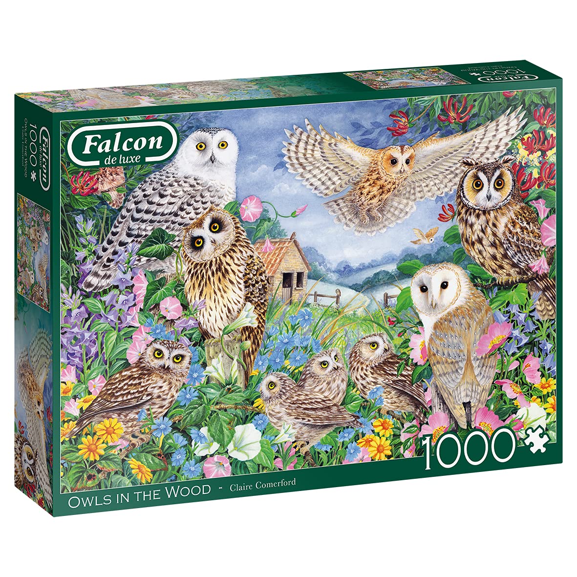 Jumbo, Falcon de luxe - Owls in the Wood, Jigsaw Puzzles for Adults, 1,000 piece
