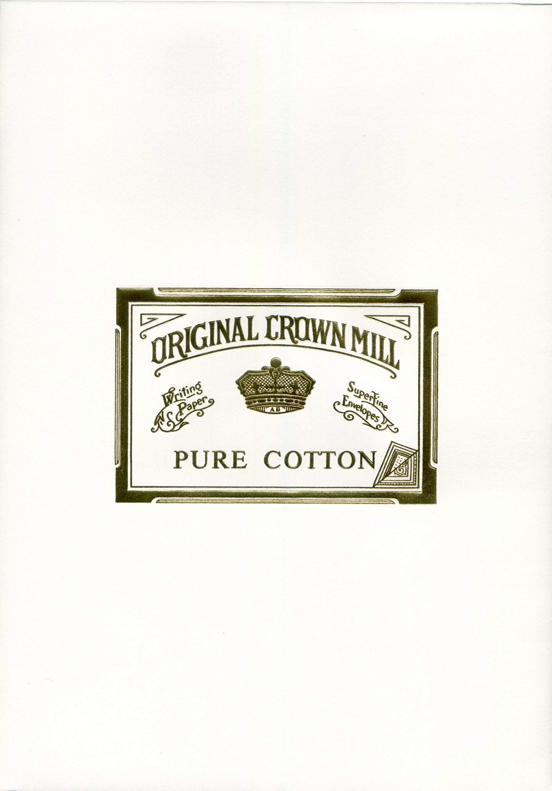 Original Crown Mill 40140 A4 Pure Cotton Pad, Off-White