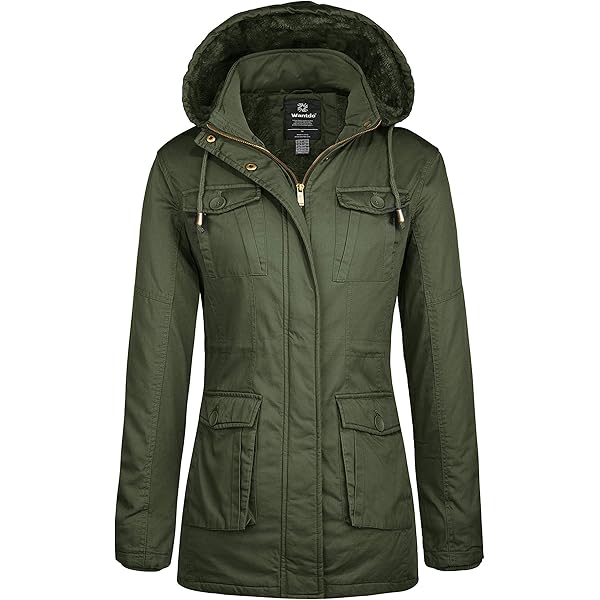 S13 New York Womens Sherpa Lined Anorak Jacket Faux Fur Hood