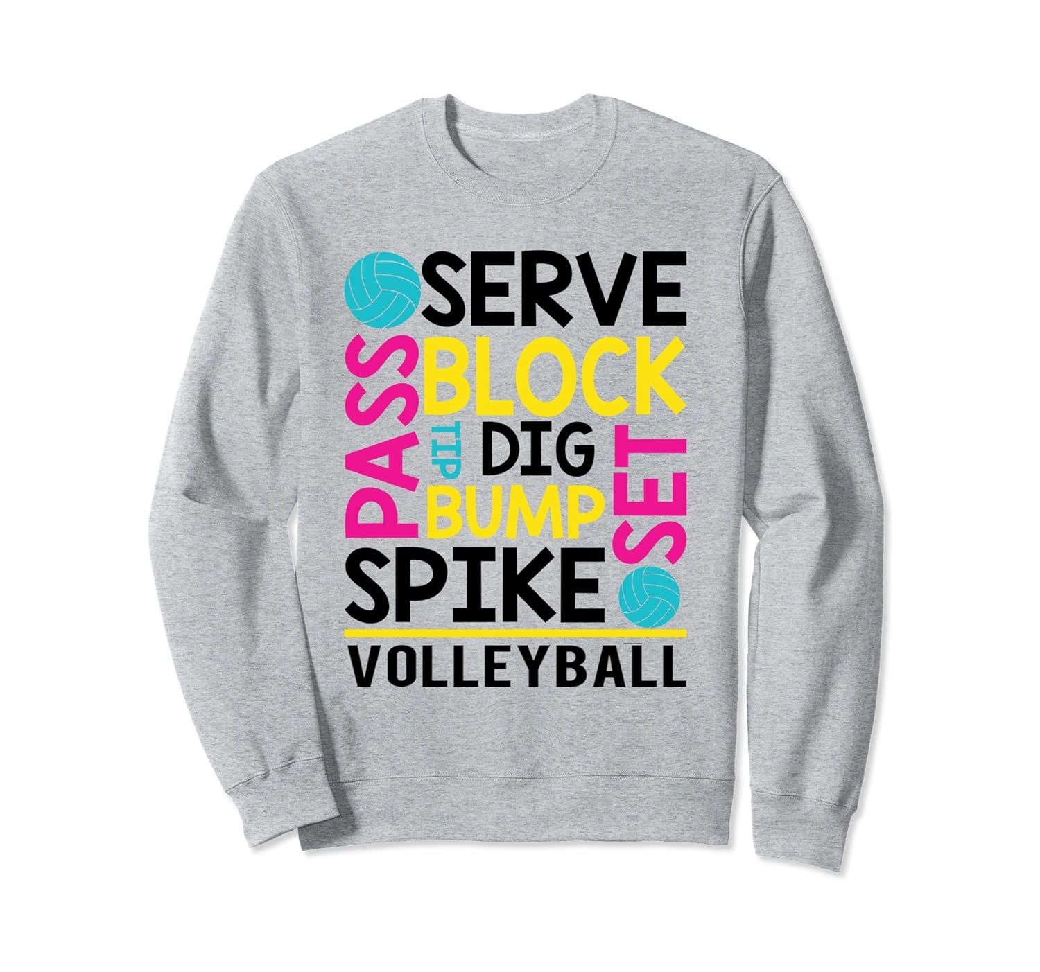 Awesome Volleyball Sweatshirt Volleyball Lover Sweatshirtln Lntee