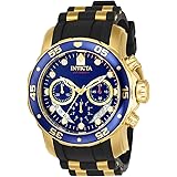 Invicta Men's 'Pro Diver' Swiss Quartz Stainless Steel and Polyurethane Sport Watch, Color:Black (Model: 6983)