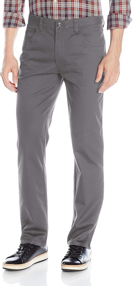 Van Heusen Men's Flex Slim Fit 5 Pocket Pant, Smoked Pearl, 29W x 32L