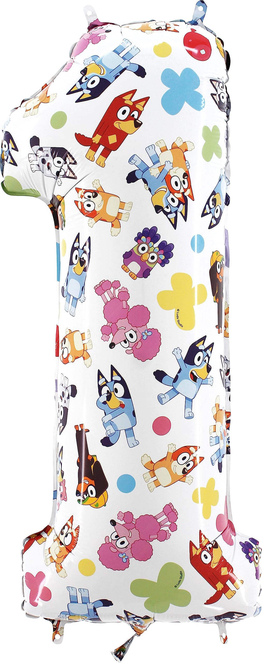 Toyland® 26 Inch Bluey & Bingo Number Foil Balloon - Kids Party Balloons - Number 1-6 Available