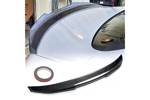 WheelX Rear Trunk Spoiler Compatible with 2014-2024 Infiniti Q50, PSM Style Duckbill Spoiler Fits for 14-24 4 Door Sedan, Exterior High Kick Spoiler Wing Lip (Carbon Fiber Pattern)