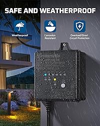 DEWENWILS Low Voltage Landscape Transformer, 60W