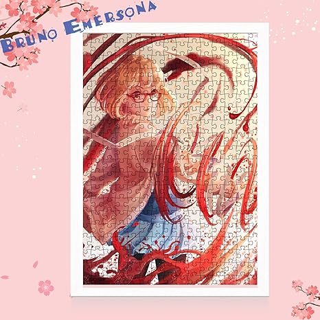 Amazon Be 境界の彼方 栗山未来 パズル 木製 300 500 1000 1500のパズルのピース ジグソーパズル レジャー エンターテイメント フォトフレーム付属 初心者向け 子供プレゼント カスタム可能 300pcs ホワイトのフォトフレーム ジグソーパズル ホビー