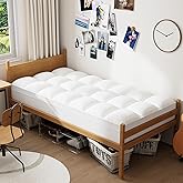 ELEMUSE Cooling Twin XL Mattress Topper for College Dorm, Thick Extra Long Twin Mattress Pad Cover, Plush Breathable Pillowto