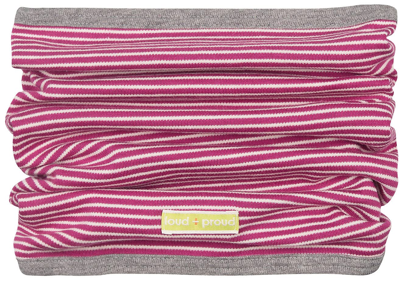 loud + proud Baby Wende-schlauchschal aus Bio Baumwolle, GOTS Zertifiziert Scarf, Purple (Orchid or), One (Size: OS)
