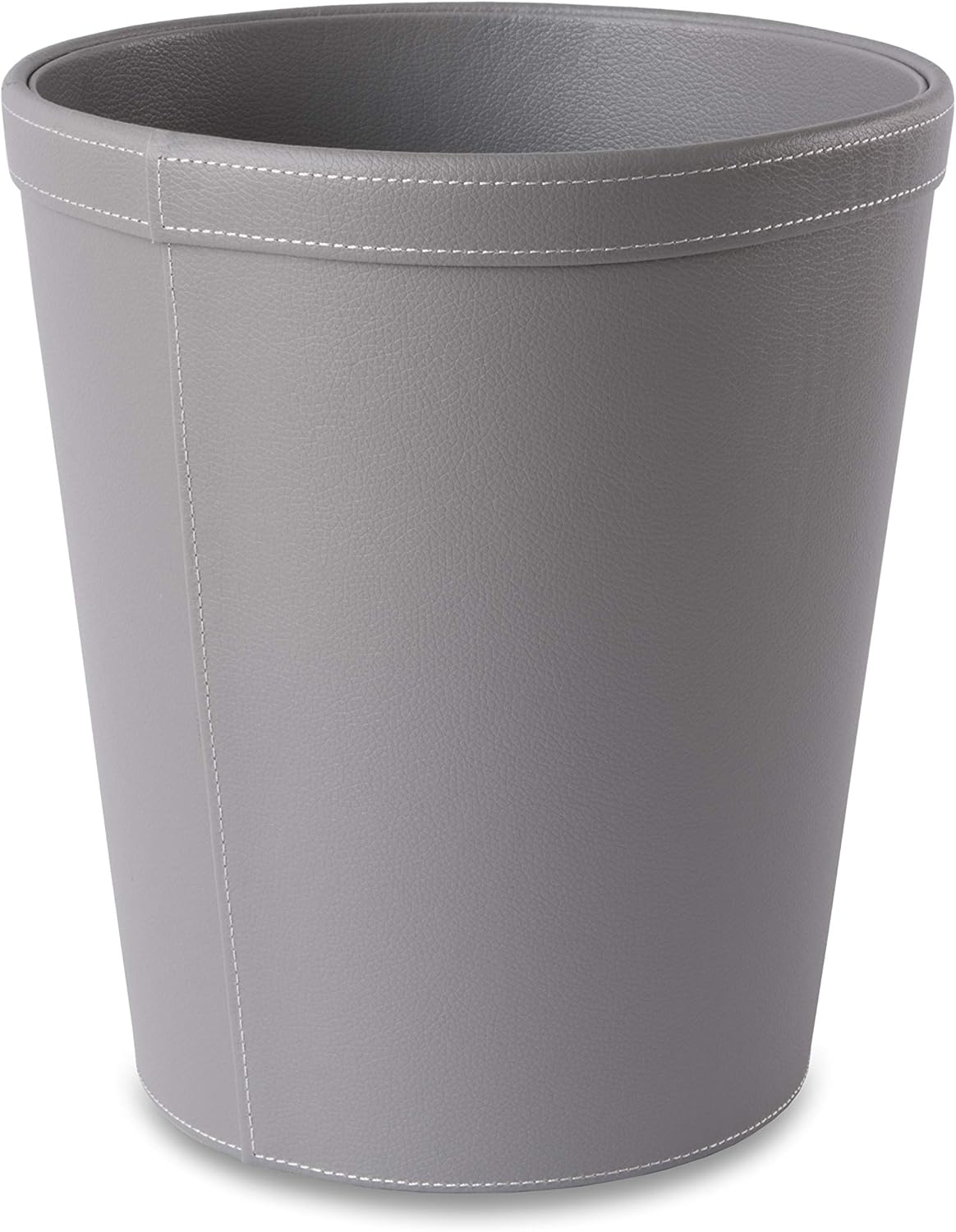 OSCO Faux Leather Waste Bin - Grey - Pack of 6, Grey (6 PACK) - Image 3