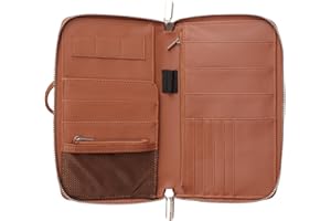 TREJACUR RFID Blocking Family Passport Holder Wallet 6,Premium Leather Travel Document Organizer for Women and Men,Travel Wallet for Credit Card