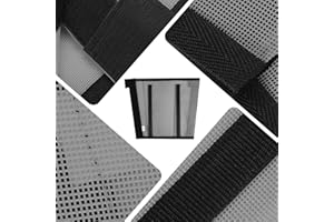 FunRiding Fly Boots for Horses Set of 4, Breathable Plastic Mesh Design Reduce Stomping, Hoof Damage and Leg Fatigue (Grey, Horse)