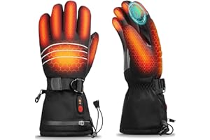 Sanpyl Outdoor Electric Heated Gloves Windproof Winter Hand Warmer - Adjustable Temperature Levels, Applicable Scene: Snow Sp