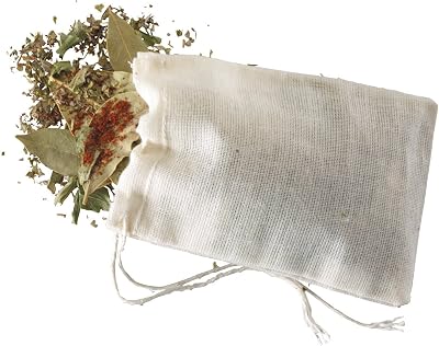 KitchenCraft Spice Bags, Cotton Infuser Bags, Pack of 4, Reusable