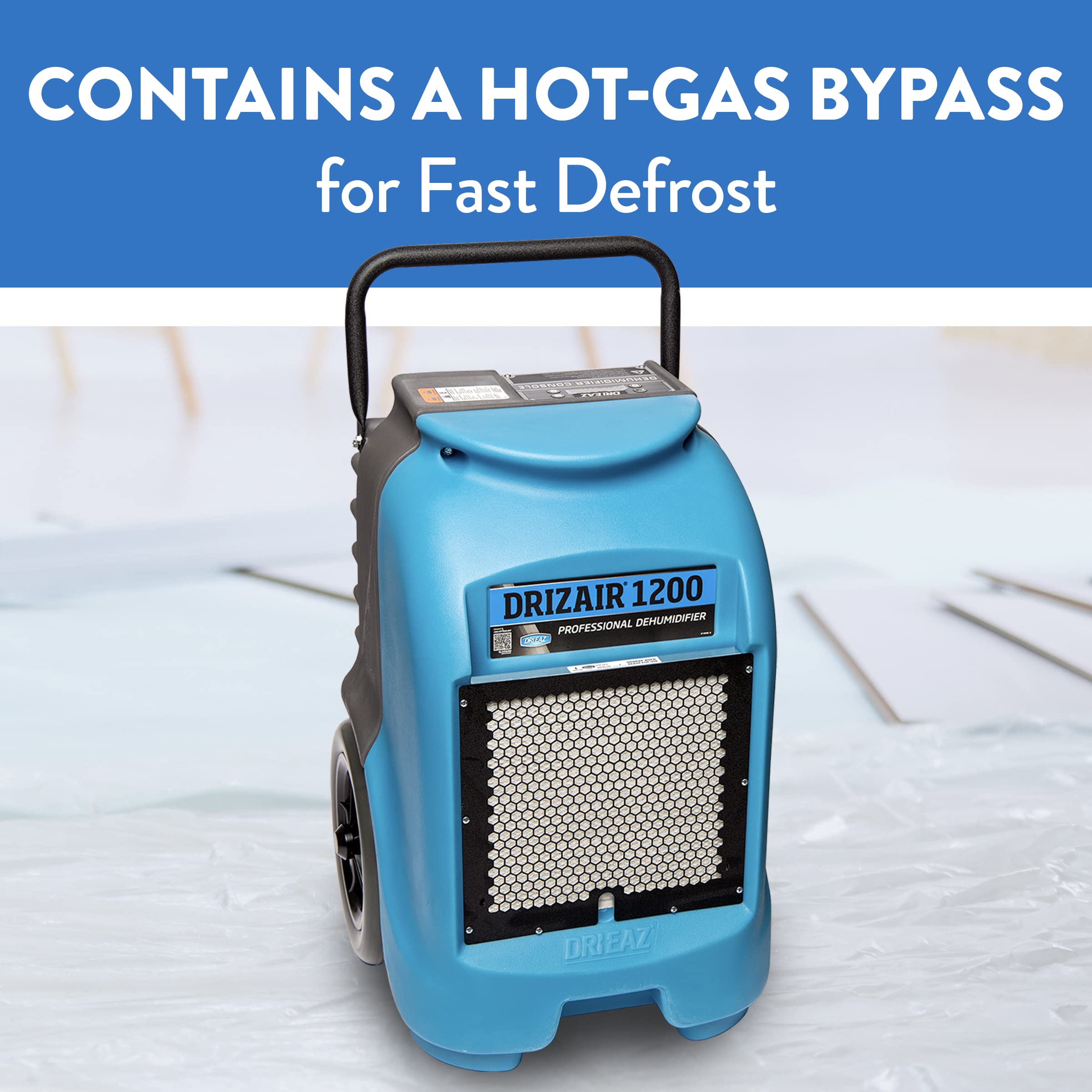 Dri-Eaz 1200 Commercial Dehumidifier with Pump, 18 Gallon, Industrial, Portable Dehumidifier