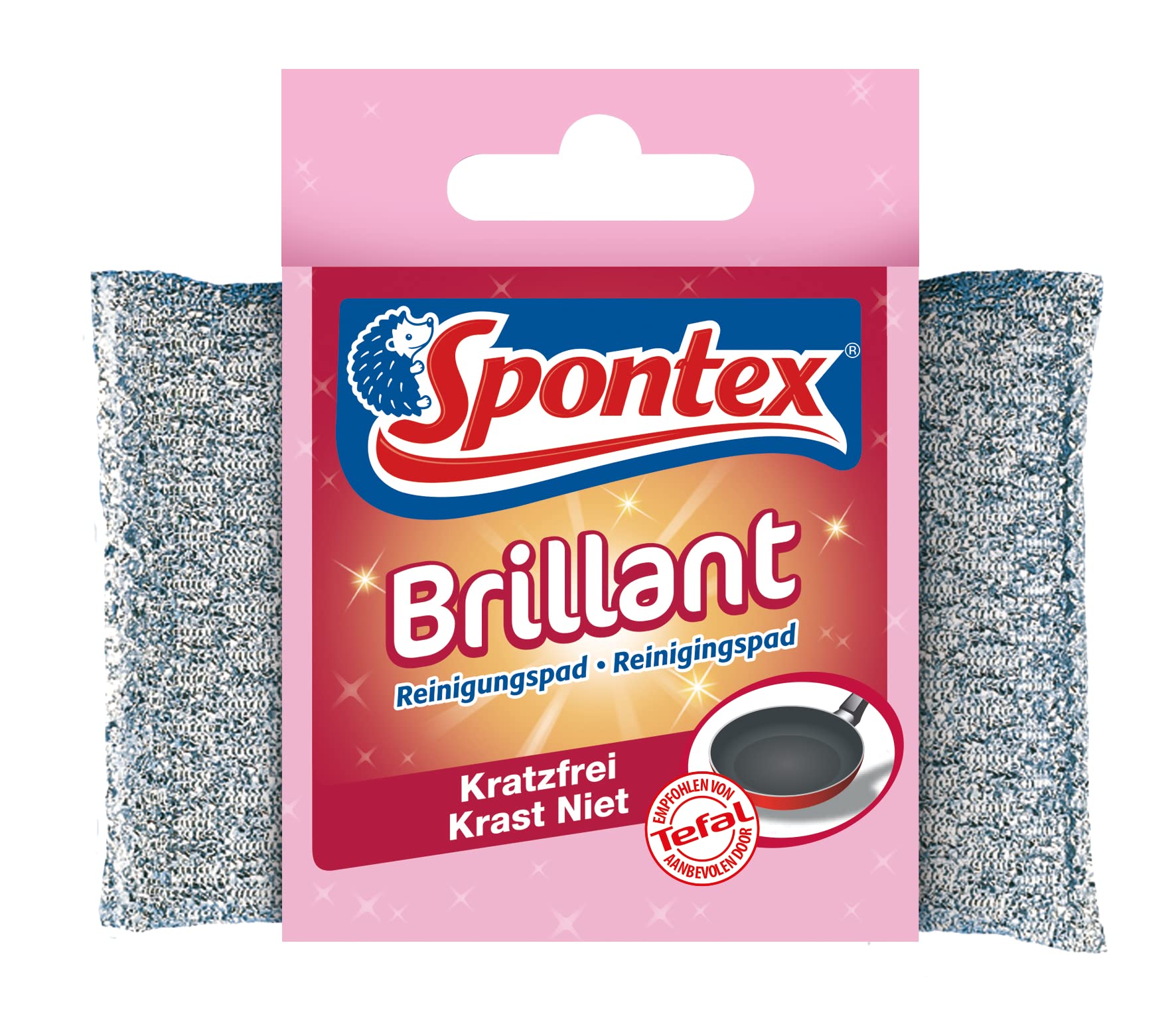 Spontex Brillant Cleaning Pad for Sensitive Surfaces Scratch-Free and Extremely Durable